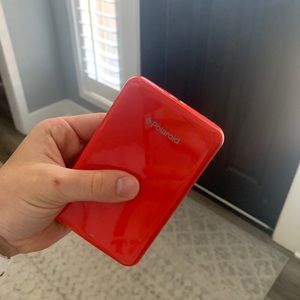 Red Polaroid portable printer!